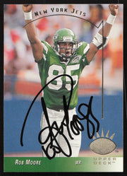 Rob Moore Autographed 1993 Upper Deck SP Card #195 New York Jets SKU #260661
