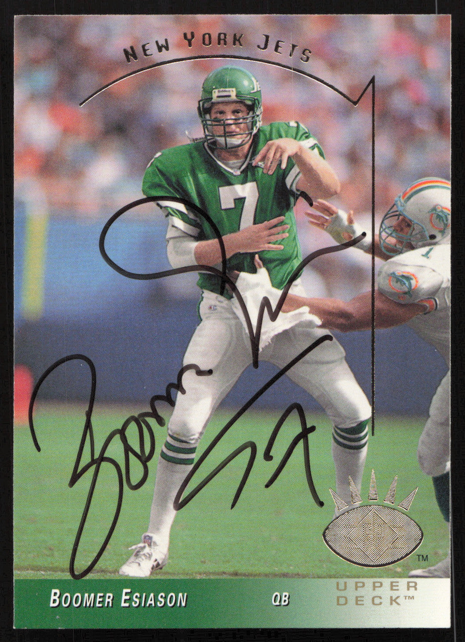 Boomer Esiason Autographed 1993 Upper Deck SP Card #191 New York Jets SKU #260662