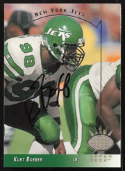 Kurt Barber Autographed 1993 Upper Deck SP Card #190 New York Jets SKU #260663