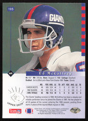 Ed McCaffrey Autographed 1993 Upper Deck SP Card #185 New York Giants SKU #260666