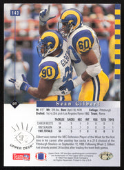 Sean Gilbert Autographed 1993 Upper Deck SP Card #143 Los Angeles Rams SKU #260669