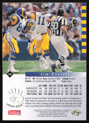 Jim Everett Autographed 1993 Upper Deck SP Card #141 Los Angeles Rams SKU #260670