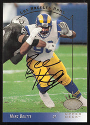 Marc Boutte Autographed 1993 Upper Deck SP Card #137 Los Angeles Rams SKU #260672