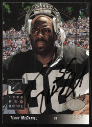 Terry McDaniel Autographed 1993 Upper Deck SP Card #133 Los Angeles Raiders SKU #260675