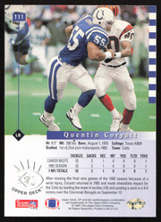 Quentin Coryatt Autographed 1993 Upper Deck SP Card #111 Indianapolis Colts SKU #260678