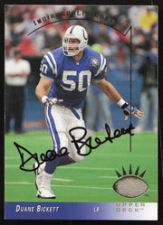 Duane Bickett Autographed 1993 Upper Deck SP Card #110 Indianapolis Colts SKU #260679