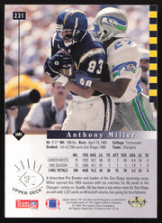 Anthony Miller Autographed 1993 Upper Deck SP Card #231 San Diego Chargers SKU #260687