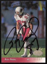 Ricky Proehl Autographed 1993 Upper Deck SP Card #216 Arizona Cardinals SKU #260694