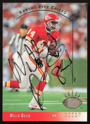 Willie Davis Autographed 1993 Upper Deck SP Card #120 Kansas City Chiefs SKU #260703
