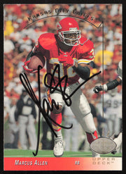 Marcus Allen Autographed 1993 Upper Deck SP Card #118 Kansas City Chiefs SKU #260705