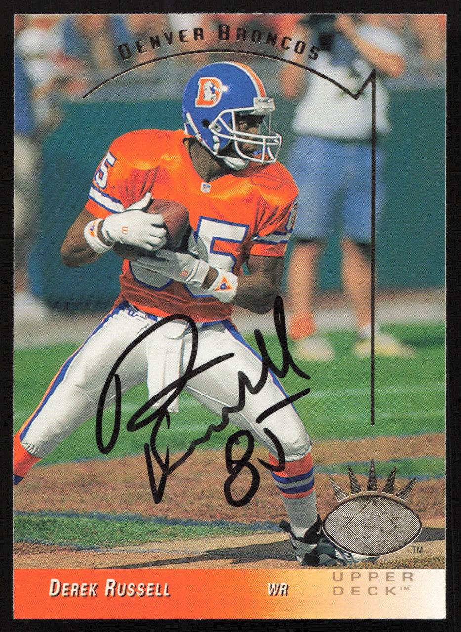 Derek Russell Autographed 1993 Upper Deck SP Card #80 Denver Broncos SKU #260706