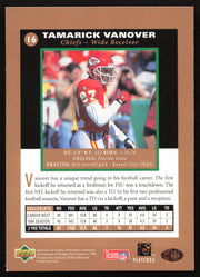 Tamarick Vanover Autographed 1995 Upper Deck SP Rookie Card #16 Kansas City Chiefs SKU #260712