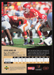 Steve Bono Autographed 1995 Upper Deck SP Card #157 Kansas City Chiefs SKU #260714