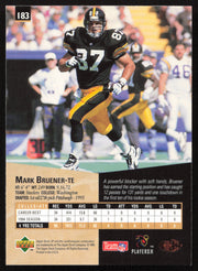 Mark Bruener Autographed 1995 Upper Deck SP Rookie Card #183 Pittsburgh Steelers SKU #260720
