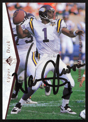 Warren Moon Autographed 1995 Upper Deck SP Card #68 Minnesota Vikings SKU #260723