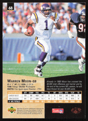 Warren Moon Autographed 1995 Upper Deck SP Card #68 Minnesota Vikings SKU #260723
