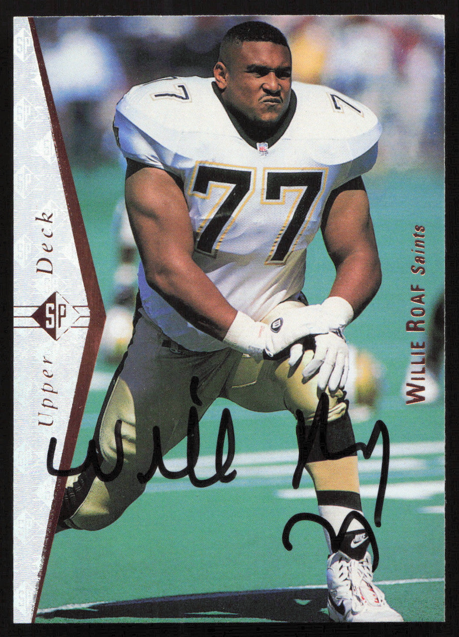 Willie Roaf Autographed 1995 Upper Deck SP Card #73 New Orleans Saints SKU #260724