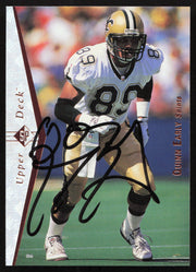 Quinn Early Autographed 1995 Upper Deck SP Card #72 New Orleans Saints SKU #260725