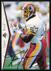Ken Harvey Autographed 1995 Upper Deck SP Card #106 Washington Redskins SKU #260728