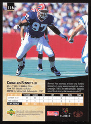 Cornelius Bennett Autographed 1995 Upper Deck SP Card #116 Buffalo Bills SKU #260729