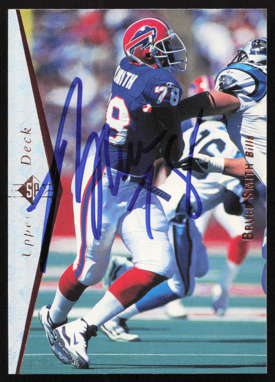 Bruce Smith Autographed 1995 Upper Deck SP Card #113 Buffalo Bills SKU #260730