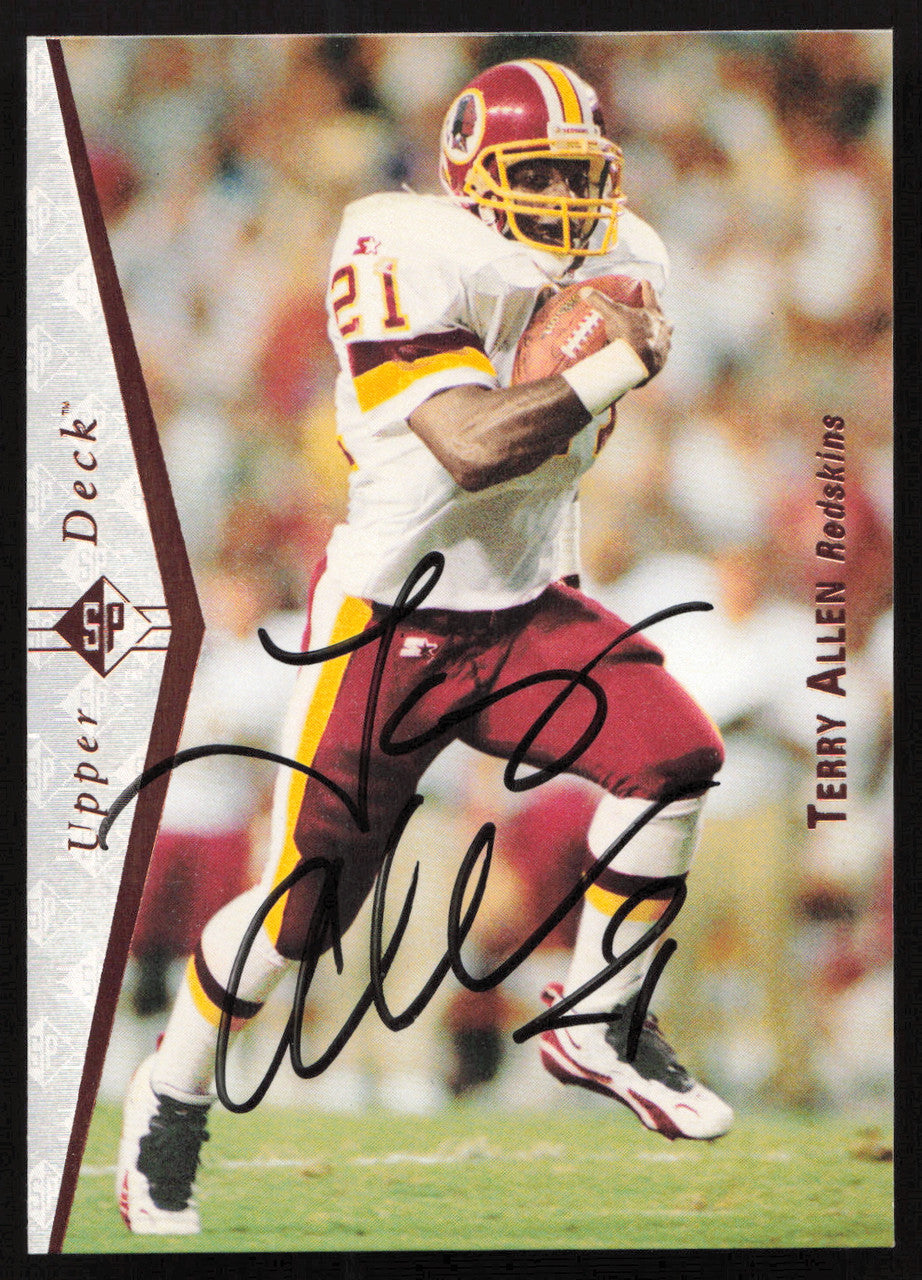 Terry Allen Autographed 1995 Upper Deck SP Card #109 Washington Redskins SKU #260731