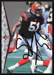 Steve Tovar Autographed 1995 Upper Deck SP Card #120 Cincinnati Bengals SKU #260732