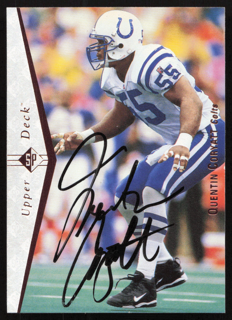 Quentin Coryatt Autographed 1995 Upper Deck SP Card #145 Indianapolis Colts SKU #260735