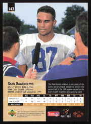 Sean Dawkins Autographed 1995 Upper Deck SP Card #142 Indianapolis Colts SKU #260737
