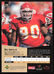 Neil Smith Autographed 1995 Upper Deck SP Card #155 Kansas City Chiefs SKU #260738