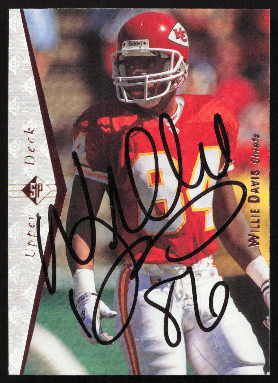 Willie Davis Autographed 1995 Upper Deck SP Card #153 Kansas City Chiefs SKU #260739