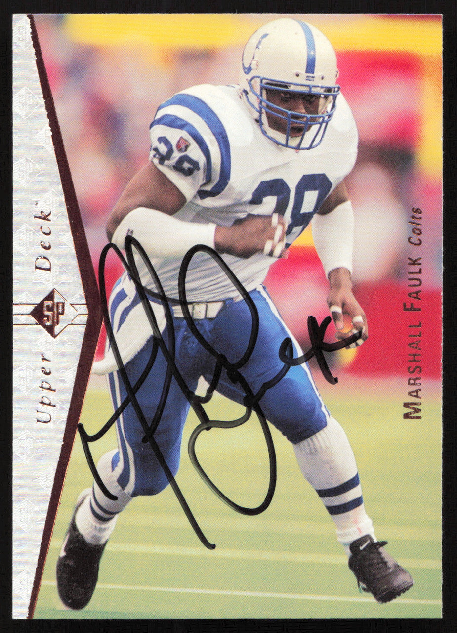 Marshall Faulk Autographed 1995 Upper Deck SP Card #146 Indianapolis Colts SKU #260740