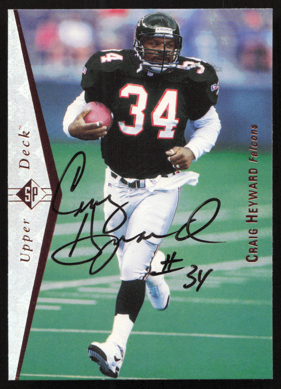 Craig Heyward Autographed 1995 Upper Deck SP Card #25 Atlanta Falcons SKU #260741
