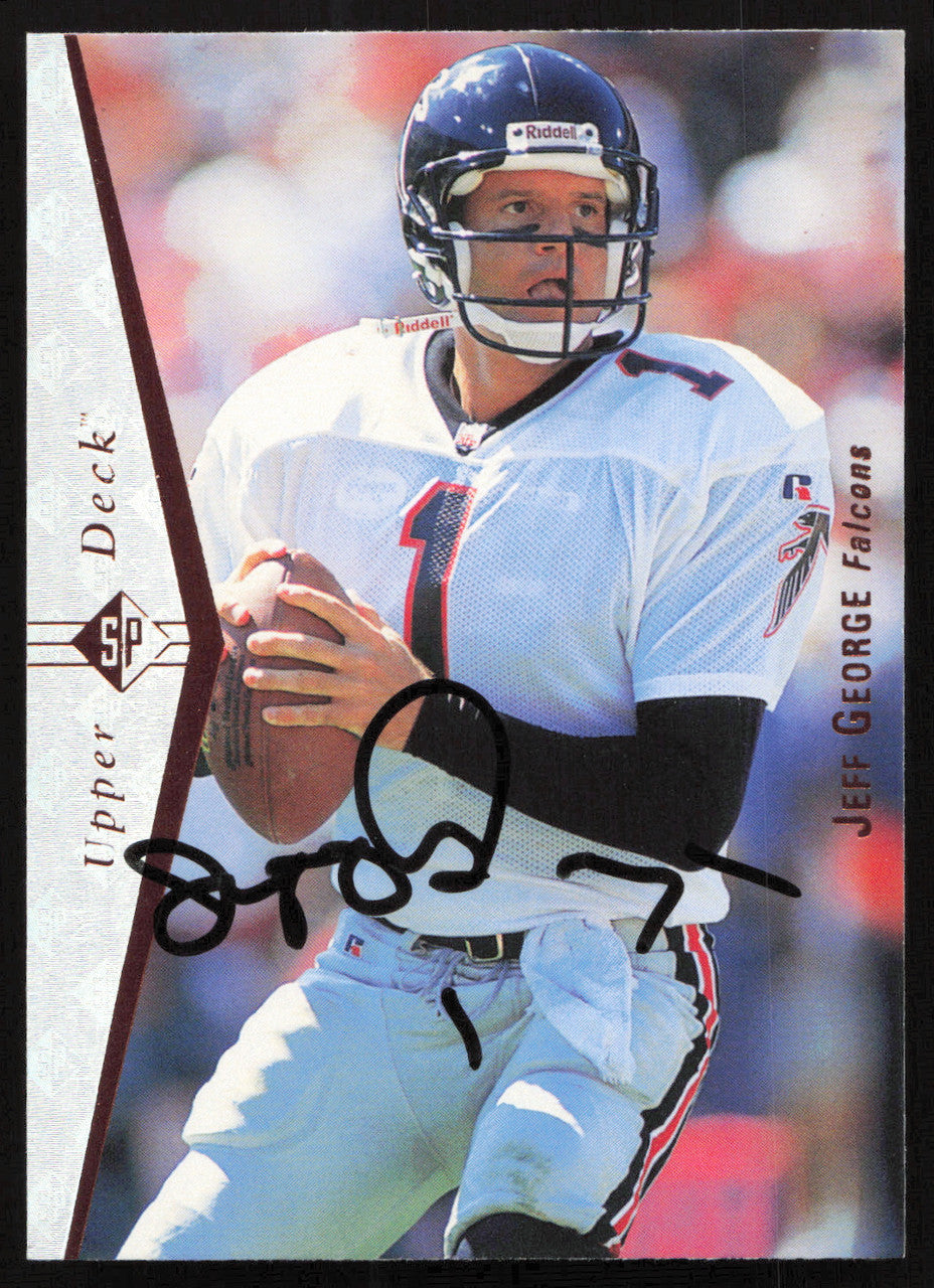 Jeff George Autographed 1995 Upper Deck SP Card #26 Atlanta Falcons SKU #260742