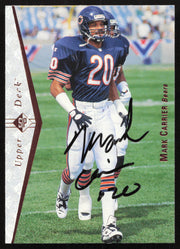 Mark Carrier Autographed 1995 Upper Deck SP Card #38 Chicago Bears SKU #260746