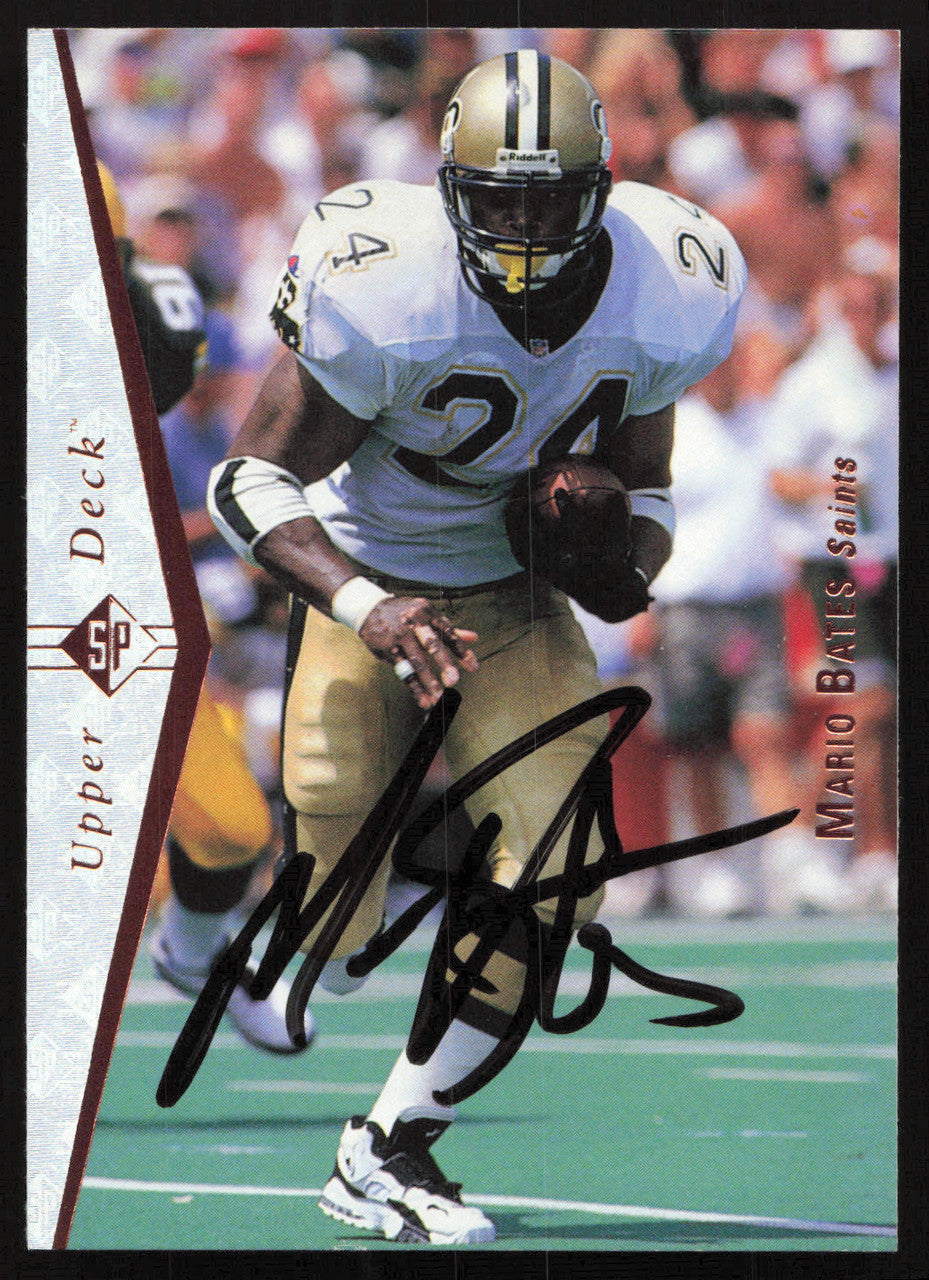 Mario Bates Autographed 1995 Upper Deck SP Card #74 New Orleans Saints SKU #260747