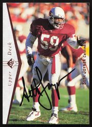 Seth Joyner Autographed 1995 Upper Deck SP Card #91 Arizona Cardinals SKU #260751