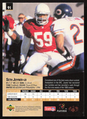 Seth Joyner Autographed 1995 Upper Deck SP Card #91 Arizona Cardinals SKU #260751