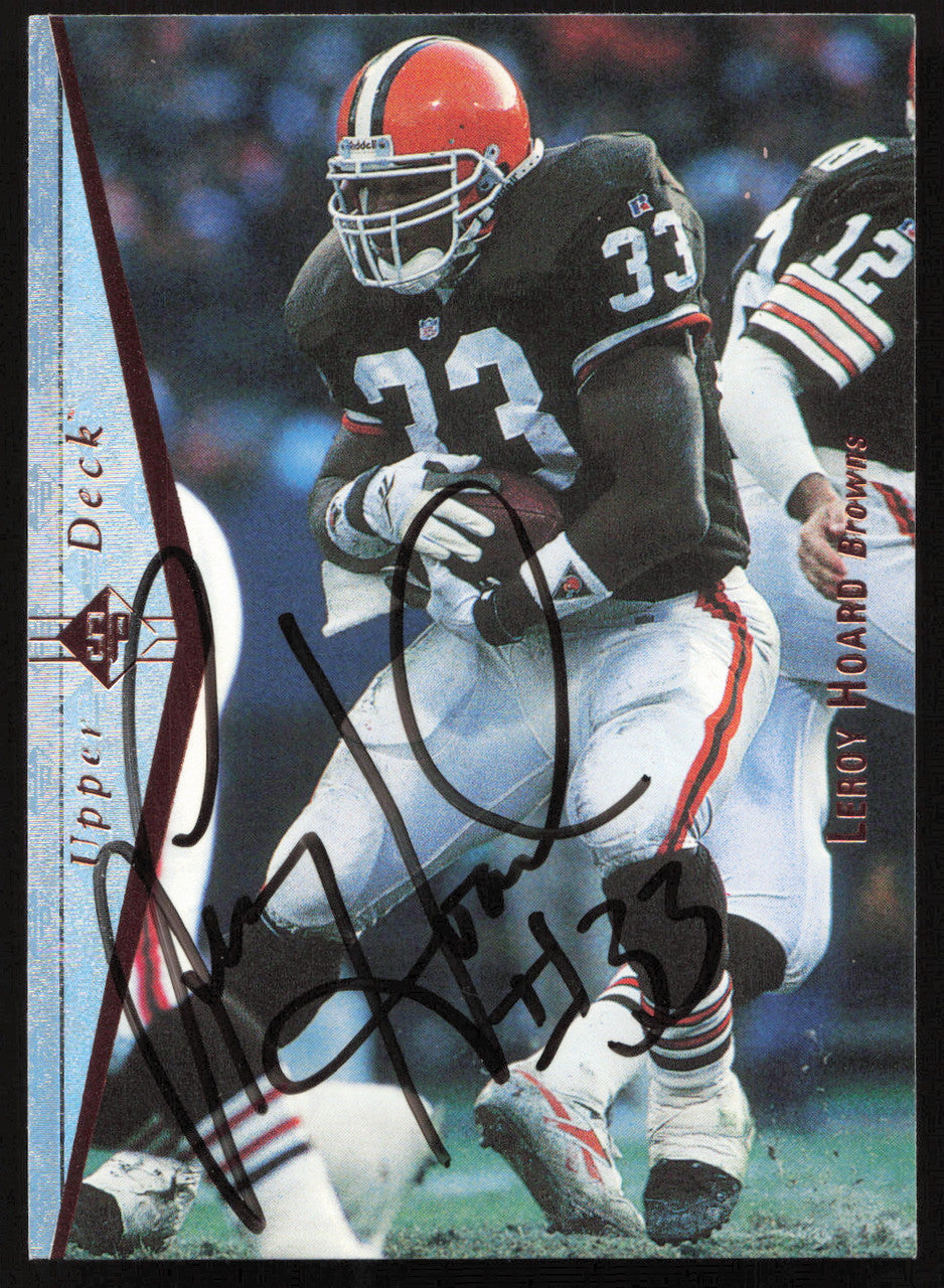 Leroy Hoard Autographed 1995 Upper Deck SP Card #126 Cleveland Browns SKU #260754