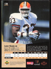 Leroy Hoard Autographed 1995 Upper Deck SP Card #126 Cleveland Browns SKU #260754