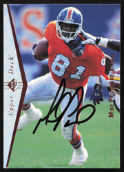 Mike Pritchard Autographed 1995 Upper Deck SP Card #132 Denver Broncos SKU #260756
