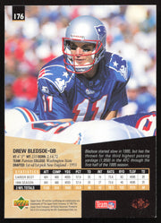 Drew Bledsoe Autographed 1995 Upper Deck SP Card #176 New England Patriots SKU #260764