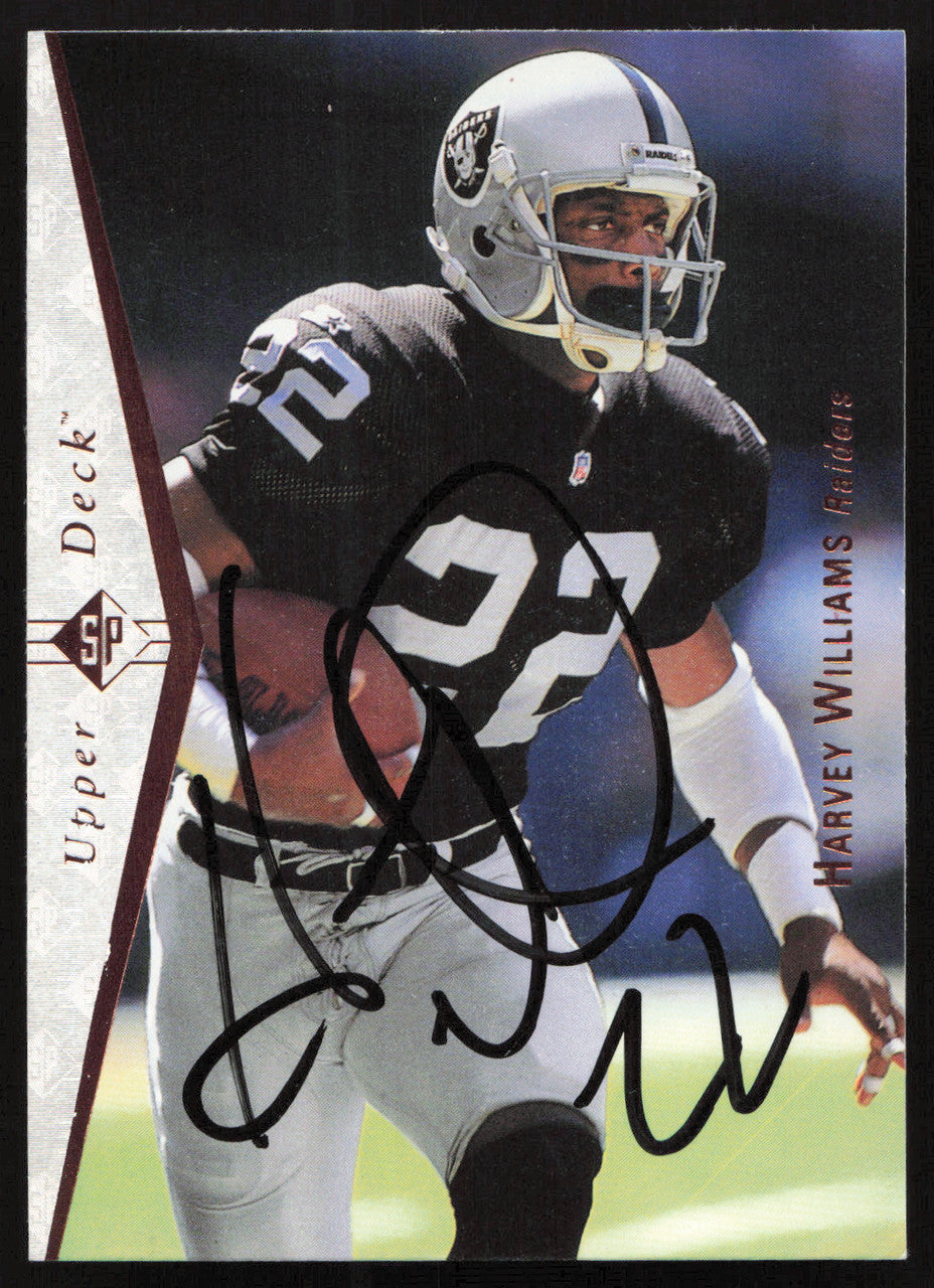 Harvey Williams Autographed 1995 Upper Deck SP Card #160 Los Angeles Raiders SKU #260768