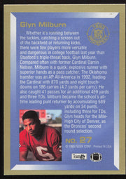 Glyn Milburn Autographed 1993 Fleer Prospect Rookie Card #27 Denver Broncos SKU #260770