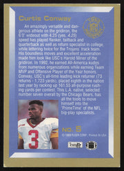 Curtis Conway Autographed 1993 Fleer Prospect Rookie Card #5 Chicago Bears SKU #260782