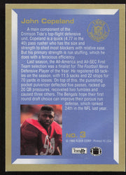 John Copeland Autographed 1993 Fleer Prospect Rookie Card #3 Cincinnati Bengals SKU #260784