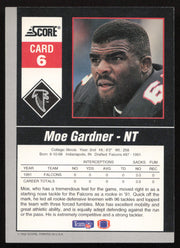 Moe Gardner Autographed 1992 Score '90s Gridiron Stars Card #6 Atlanta Falcons SKU #260797