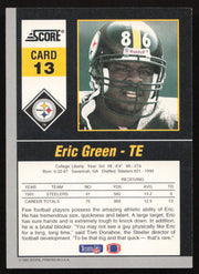 Eric Green Autographed 1992 Score '90s Gridiron Stars Card #13 Pittsburgh Steelers SKU #260798