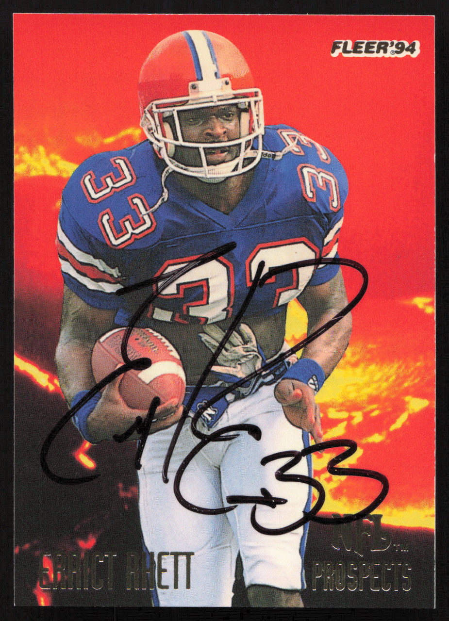 Errict Rhett Autographed 1994 Fleer NFL Prospects Rookie Card #20 Tampa Bay Buccaneers SKU #260811