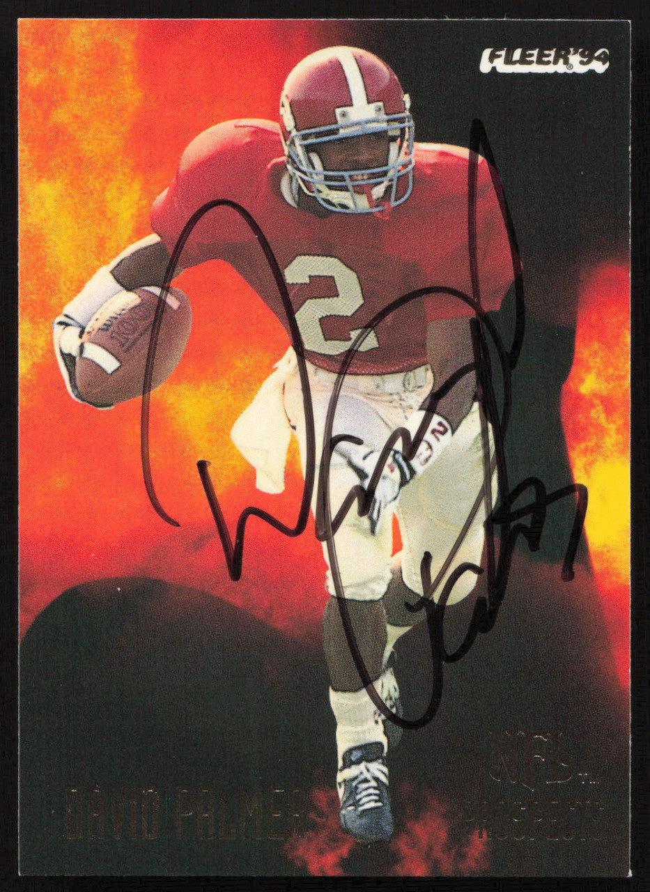 David Palmer Autographed 1994 Fleer NFL Prospects Rookie Card #19 Minnesota Vikings SKU #260812